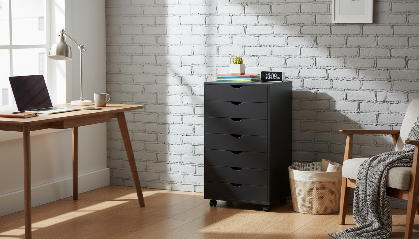7-Drawer Rolling Storage Chest: Tidy Any Room Fast