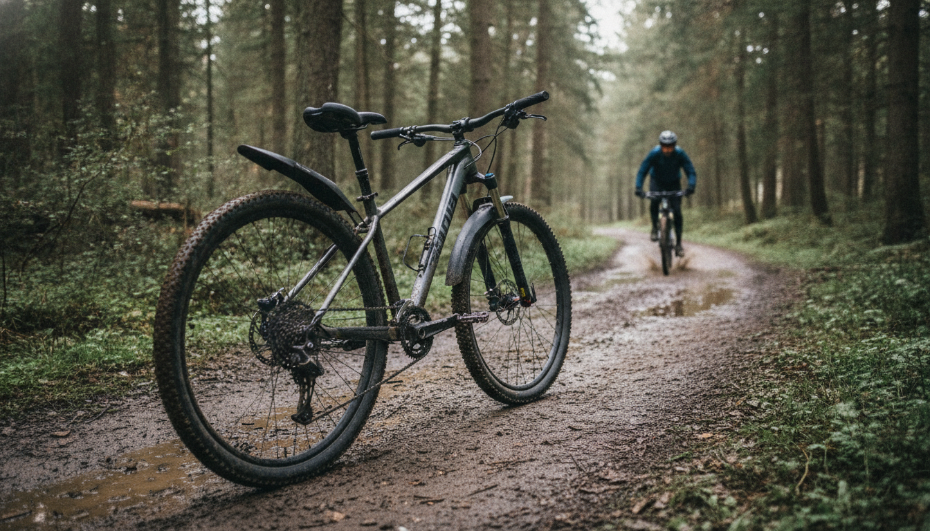 2-Piece MTB Mudguard Set: Front & Rear Spray Shield