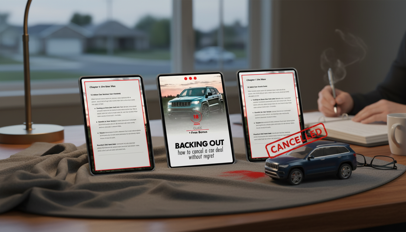 Cancel a Car Deal: Steps, Deposits, Spot Delivery Tips